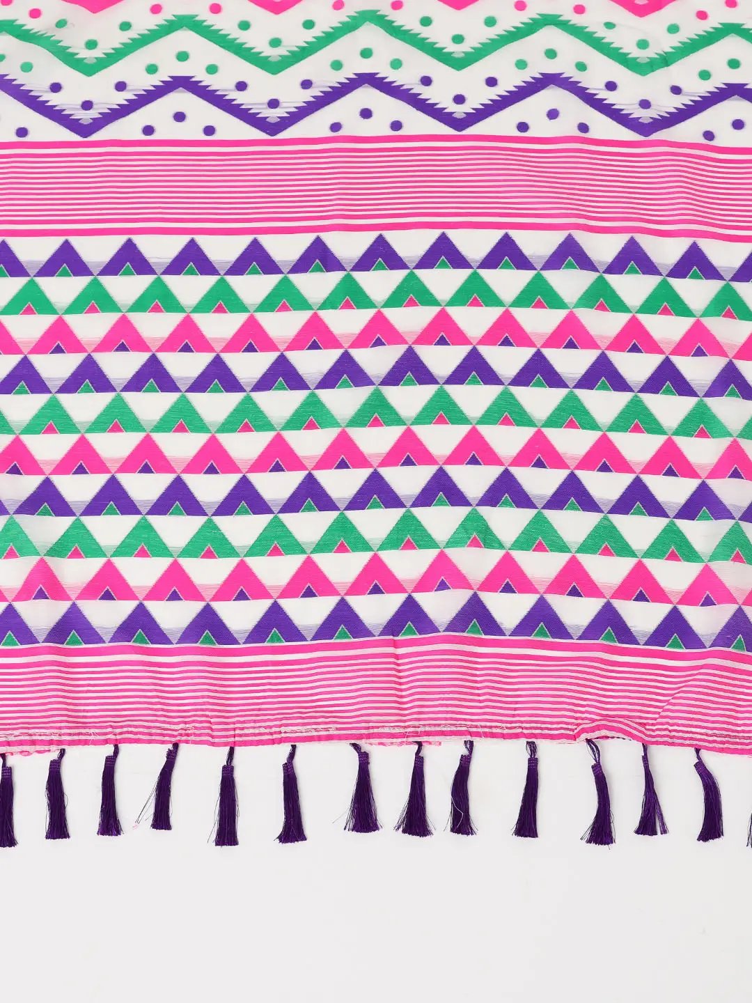 Elegance Dhakai Jamdani Cotton Silk Saree