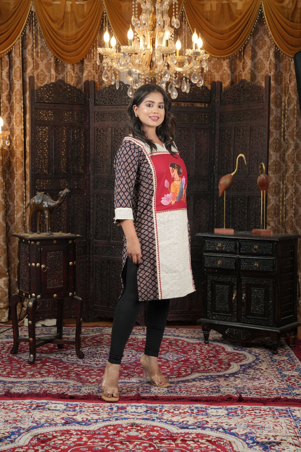 Hand Painted Heritage Muse Kurta