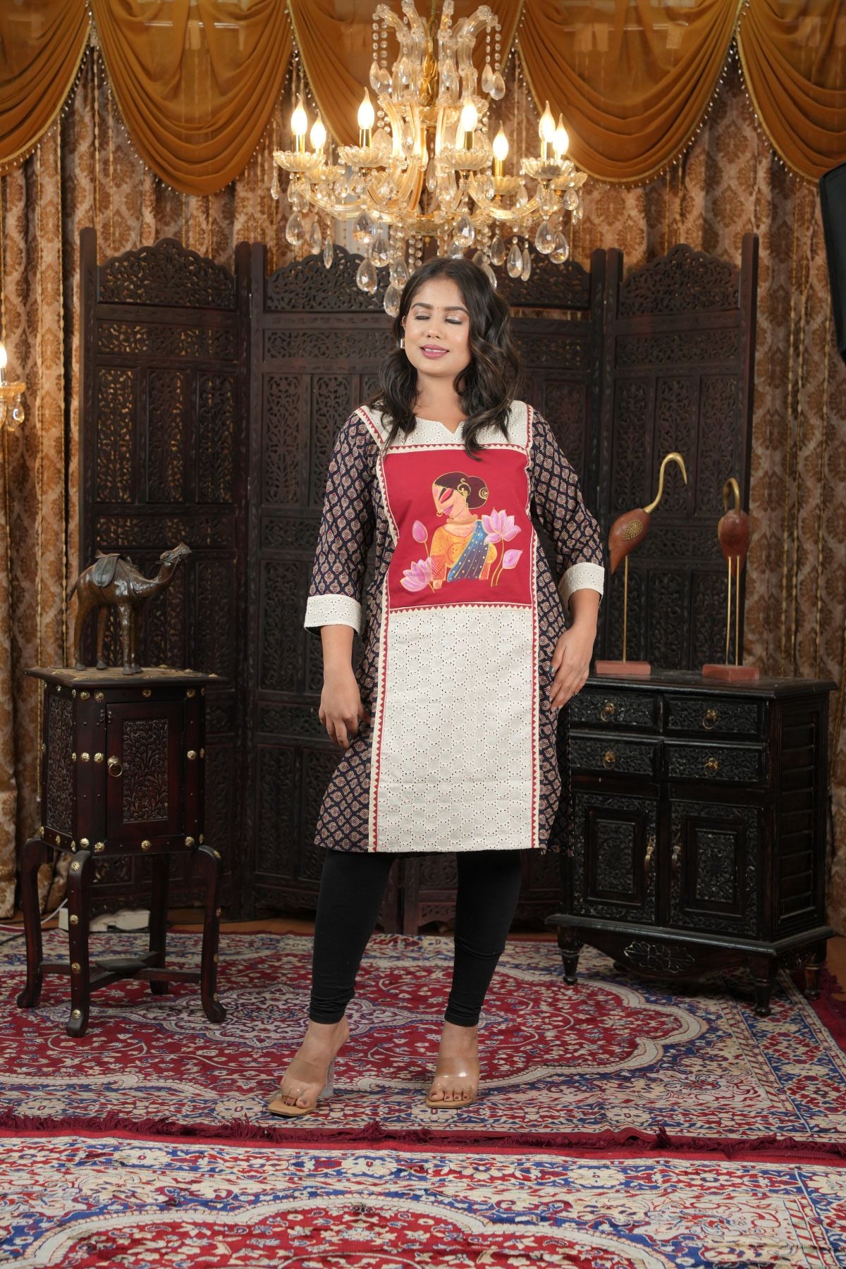 Hand Painted Heritage Muse Kurta