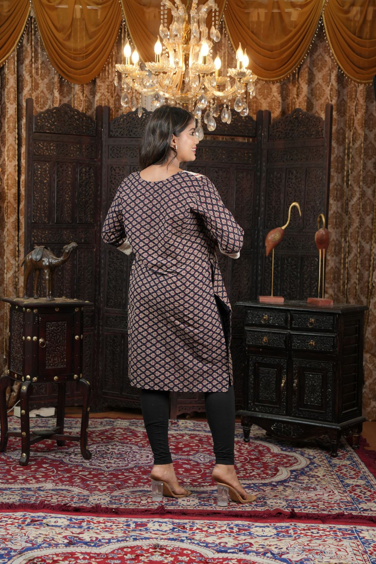 Hand Painted Heritage Muse Kurta