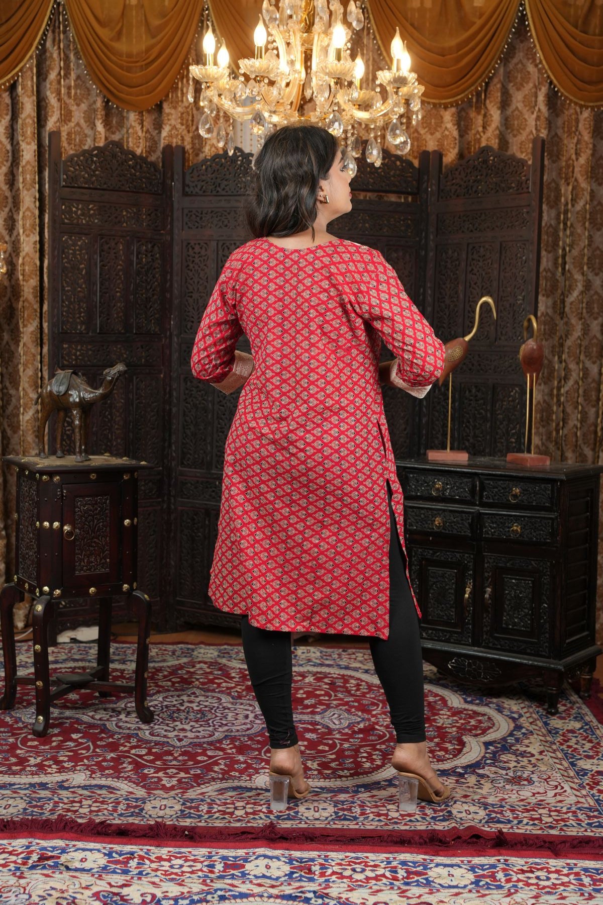 Hand painted Royal Muse Kurta