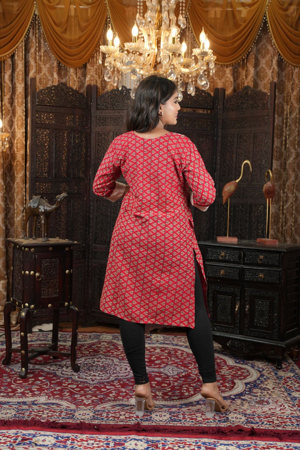 Hand painted Royal Muse Kurta