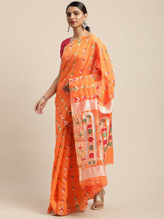 Lovely Dhakai Jamdani Light Weight Cotton Silk Saree