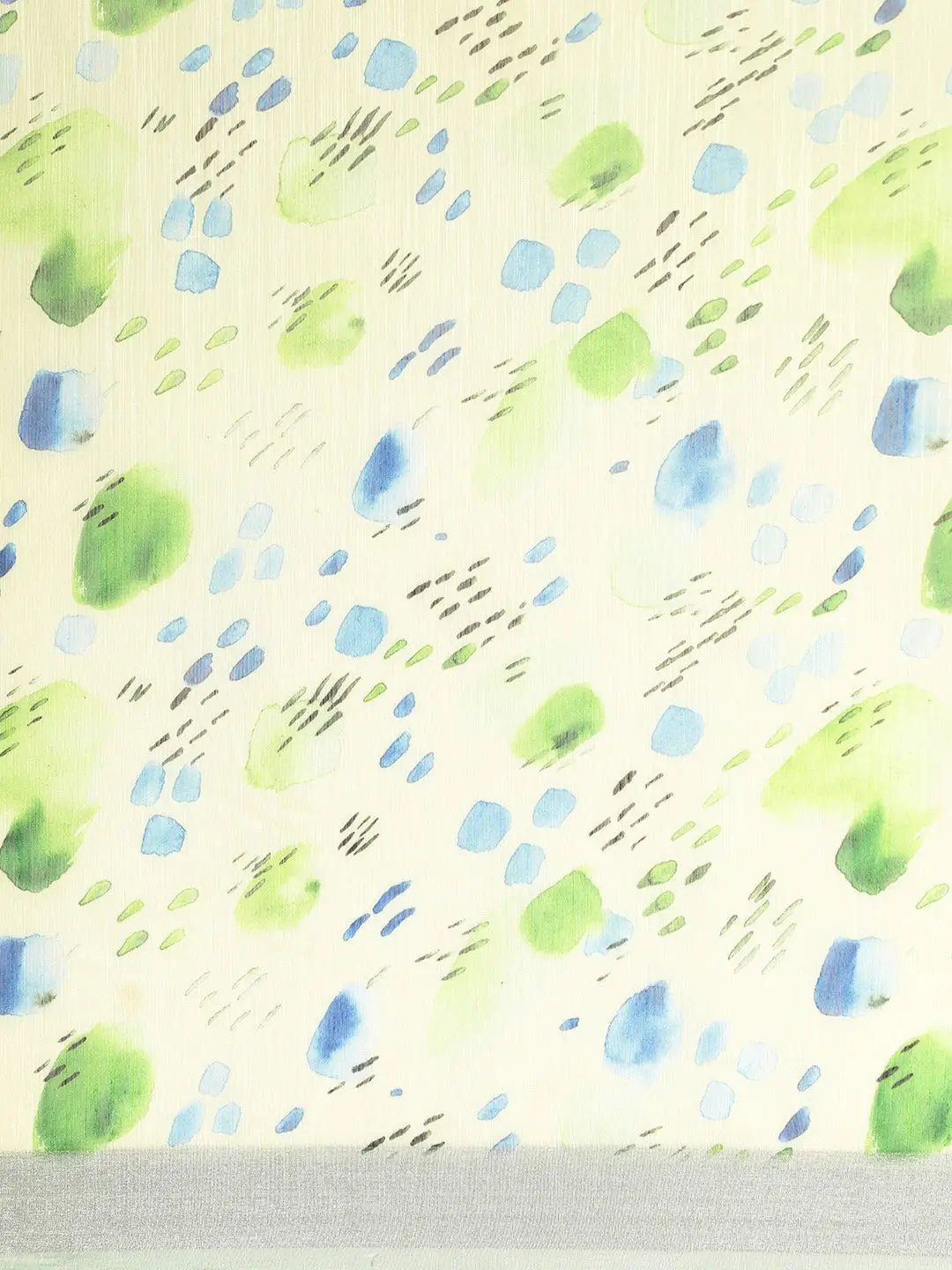 Beautiful Digital Flower Print Design Soft Linen Saree